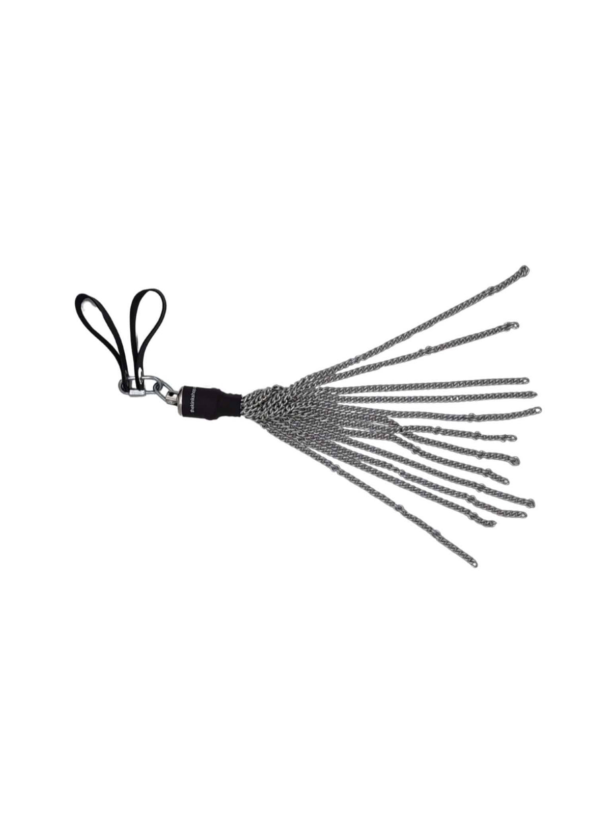 Conductive Bio-Sensory Chain Flogger, for Use W/Violet Wand: Black|Silver -Preorder