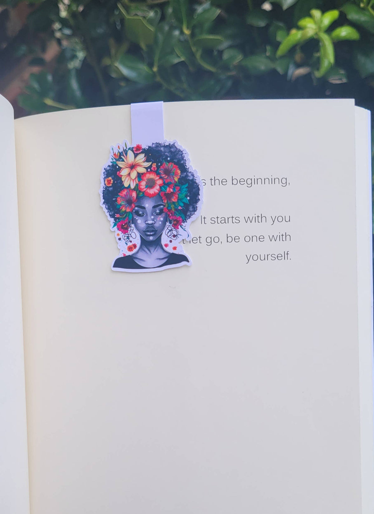 Afro Girl Magnetic Bookmark
