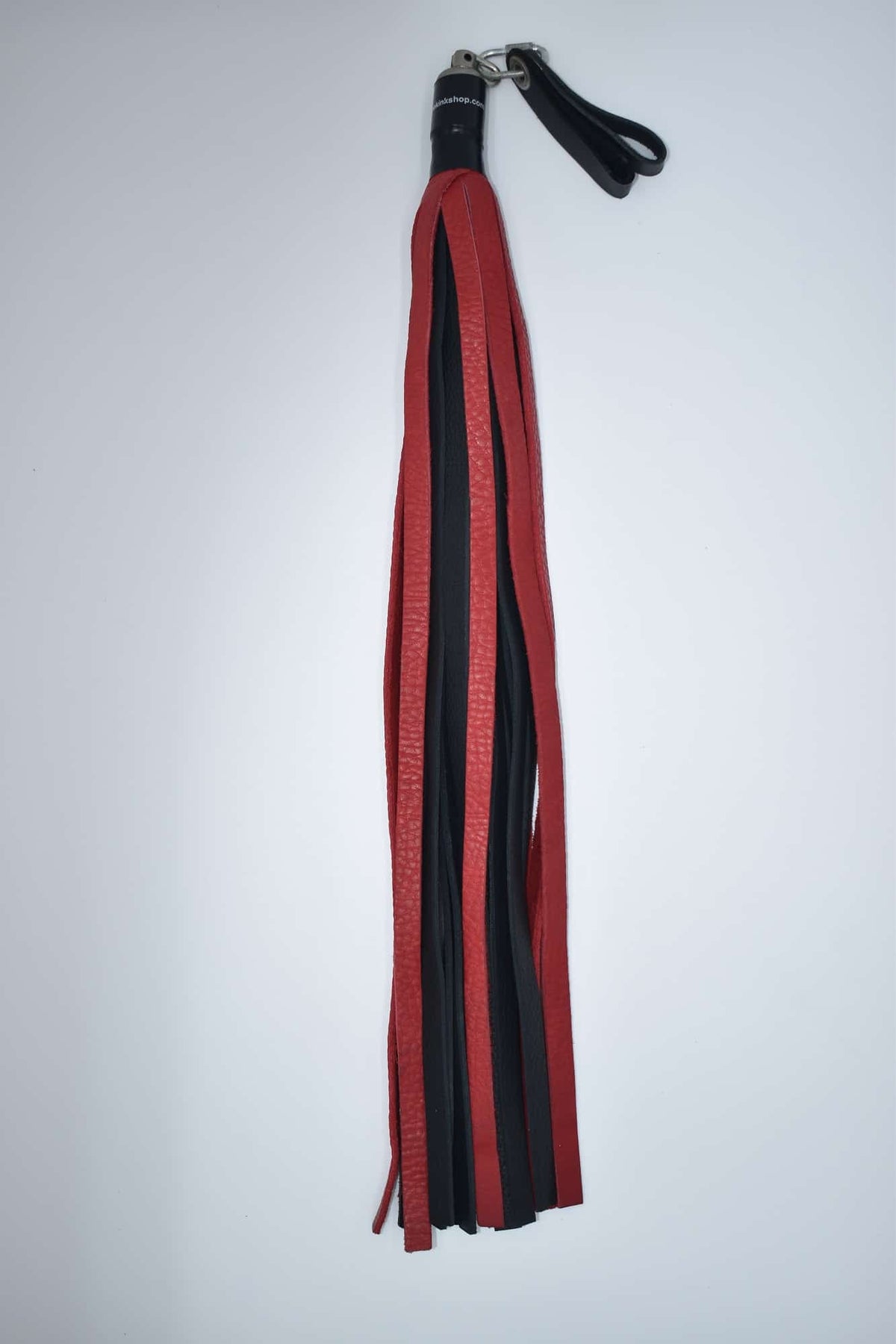Bull Hide Floggers 1/2" Falls with Finger Loops: Black / Combo -Preorder
