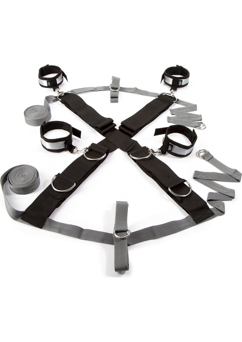 Fifty Shades of Grey Keep Still Over the Bed Cross Restraint - Silver