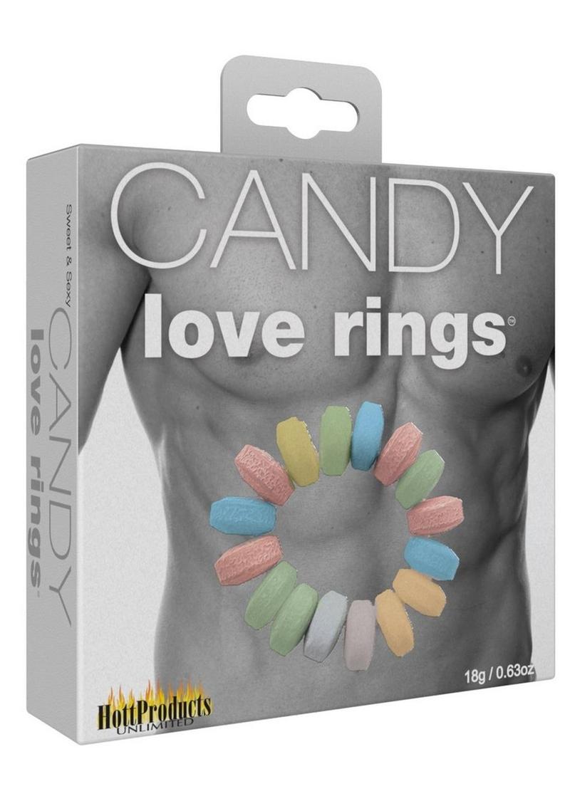 Sweet & Sexy Candy Love Rings 3 Each Per Pack