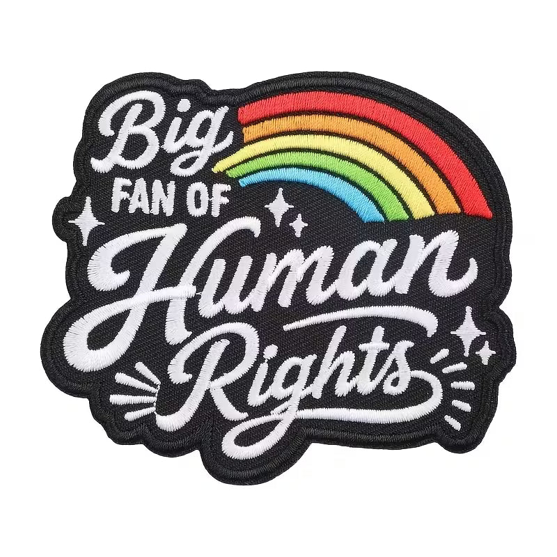 Big Fan of Human Rights Embroidered Patch