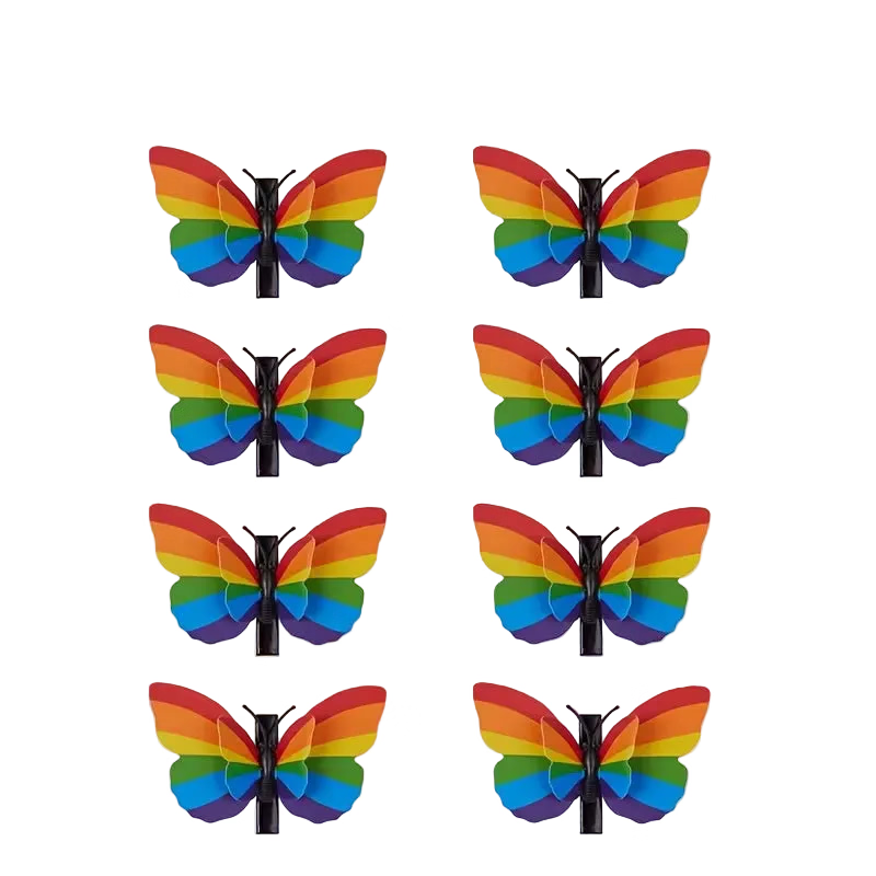 Rainbow Butterfly Hair Clip