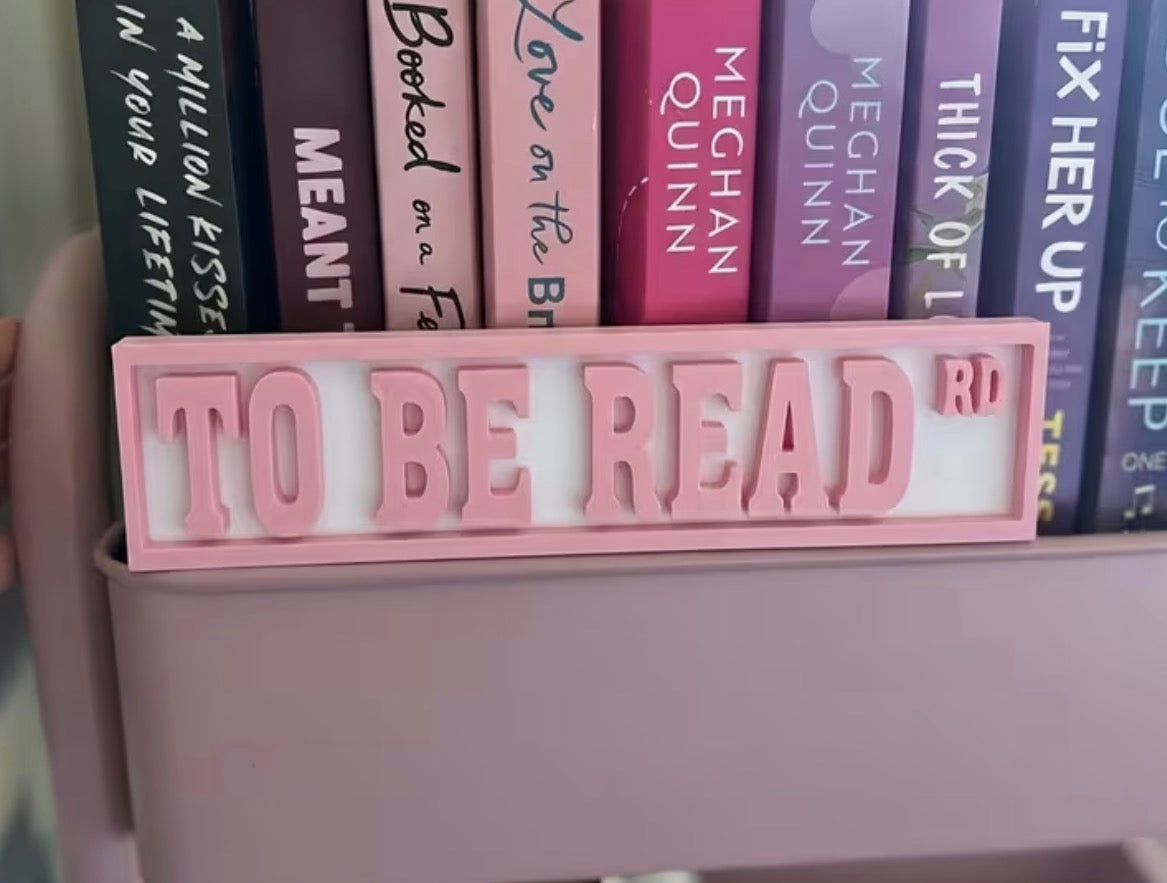 To Be Read Rd. Bookshelf Decor
