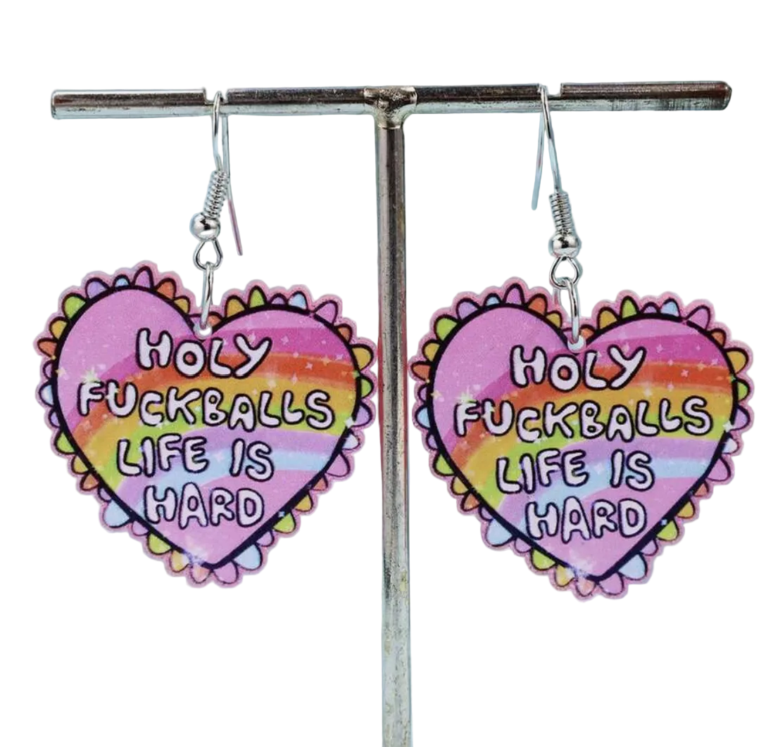 Holy F Balls Earrings