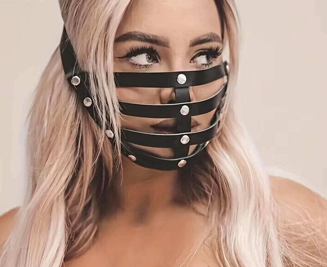Vegan Leather Face Mask