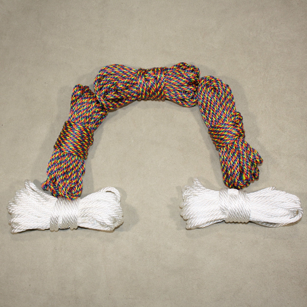 Rainbow Bondage Rope – 1/4" 6mm MFP – for Shibari or Suspension – Rainbow rope!