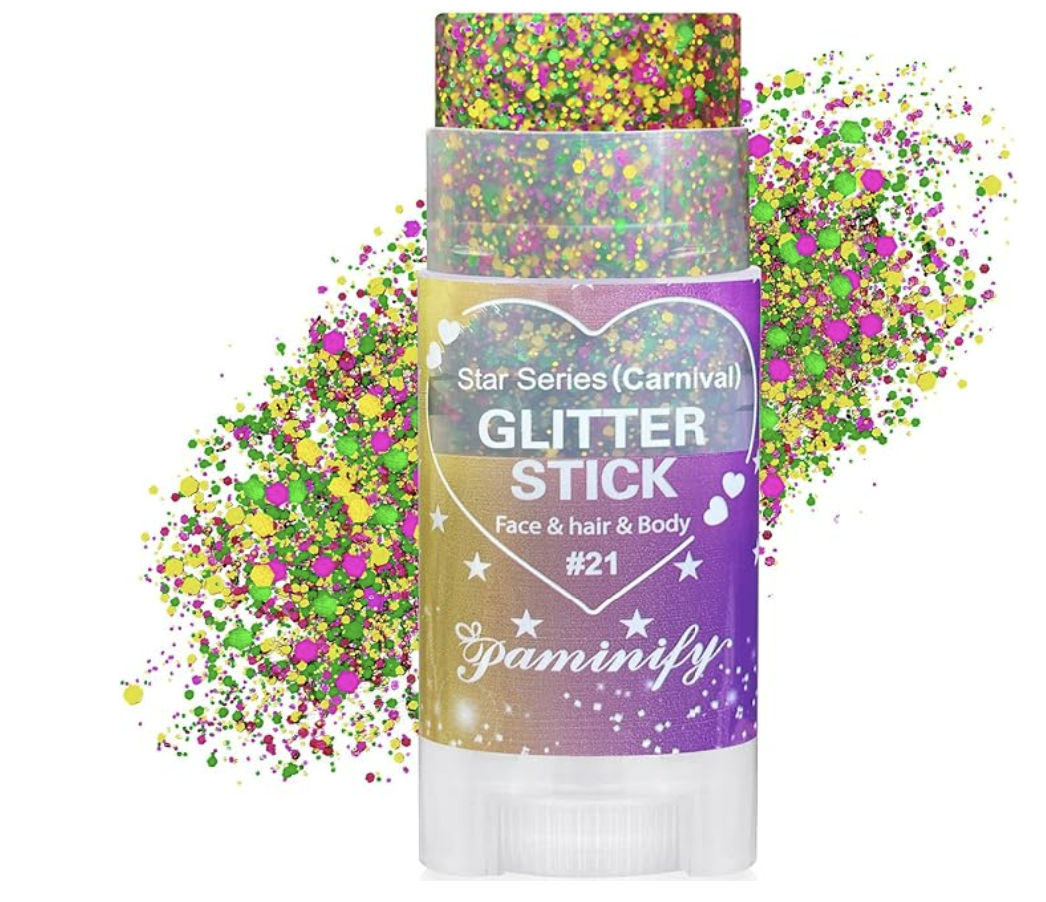 Mardi Gras Hair Face Glitter Stick