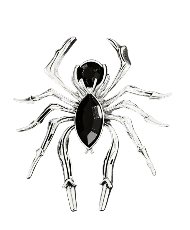Antique Gold or Silver Spider Style Pin