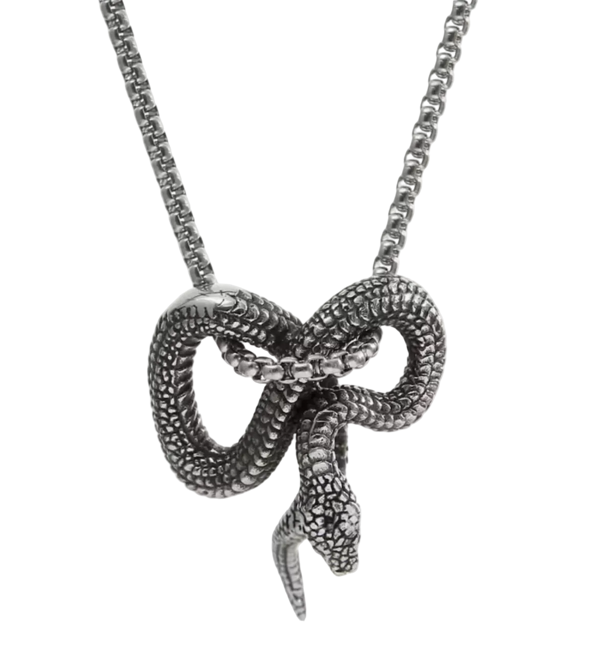 Snake Necklace Silver