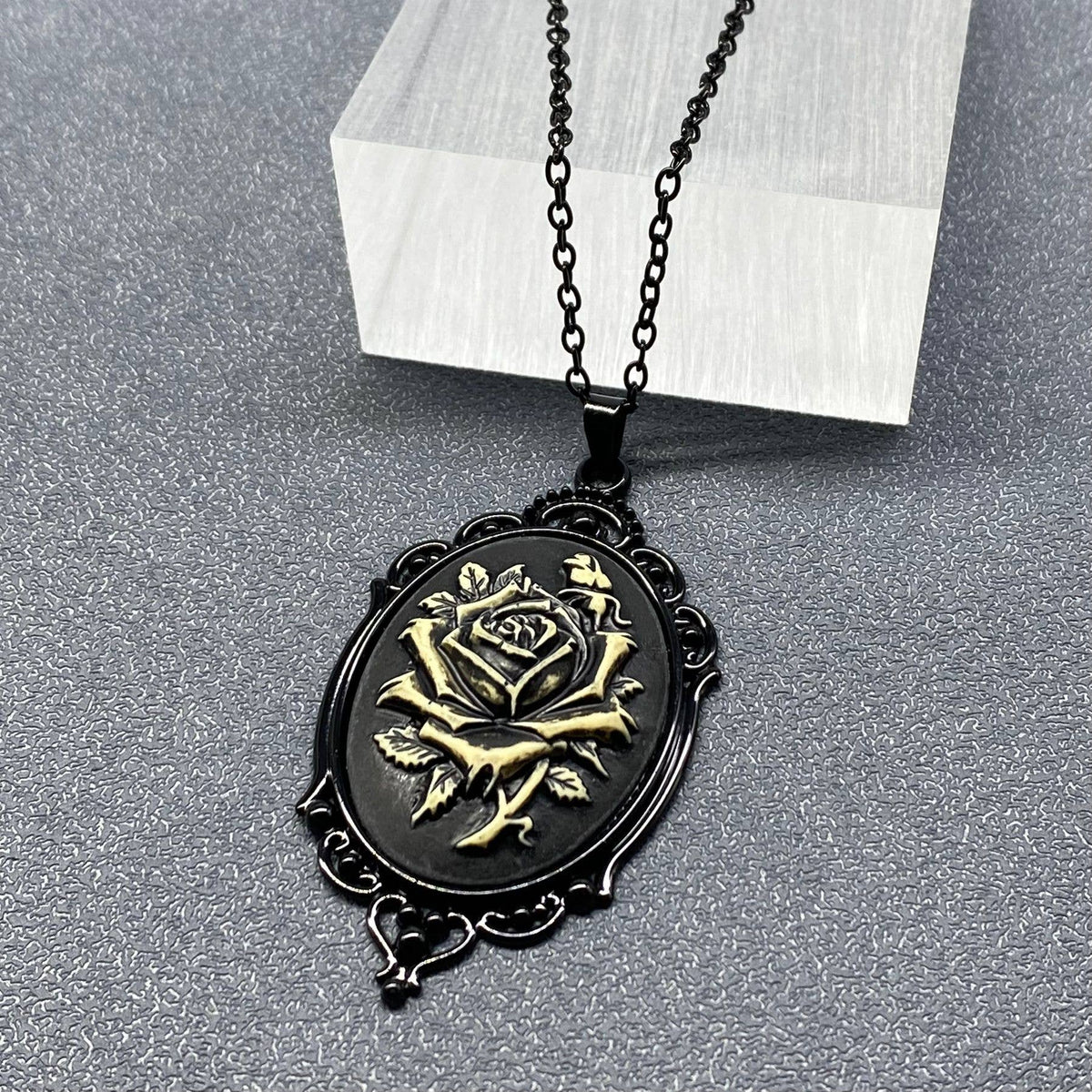 Gothic Style Pendant Black Necklace - GT: C