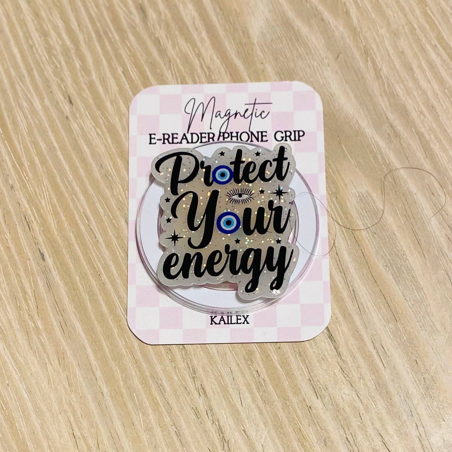 Protect your energy E-Reader, Phone Grip for all Devices - Magnetic