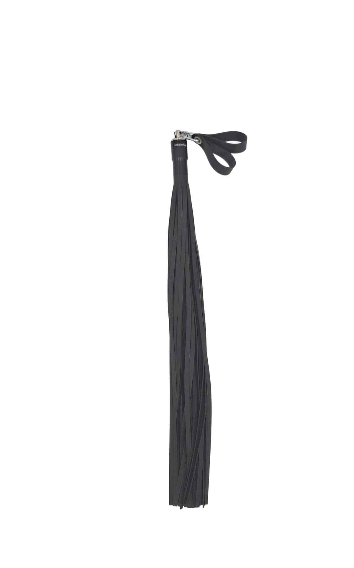 Rubber 1/4” Flogger, Black, for Maximum Ouch -Preorder