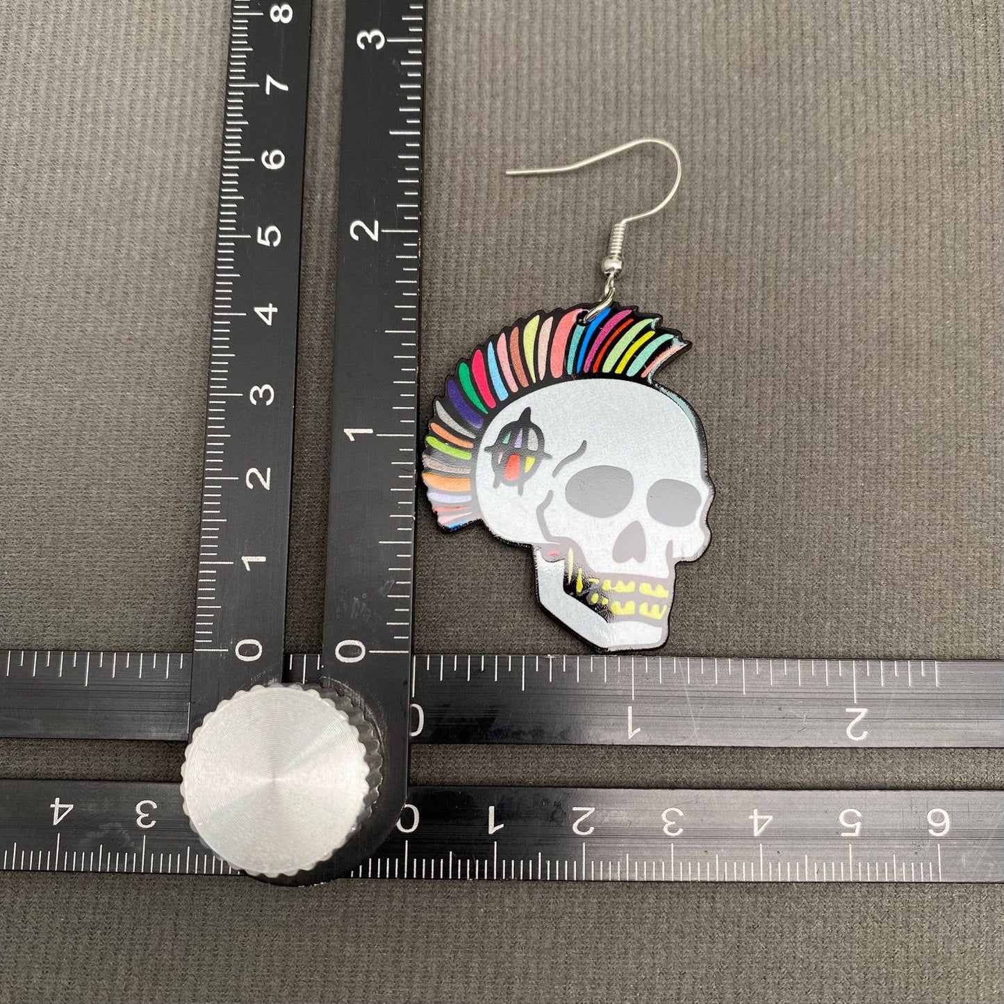 Punk Skull Dangle Earrings