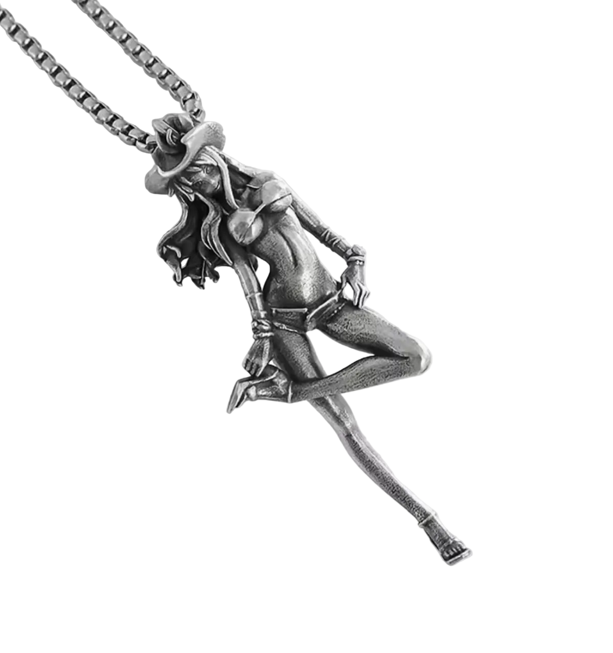 Cowgirl Necklace Silver