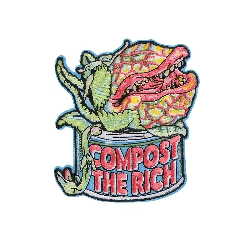 Compost the Rich Embroidered Patch