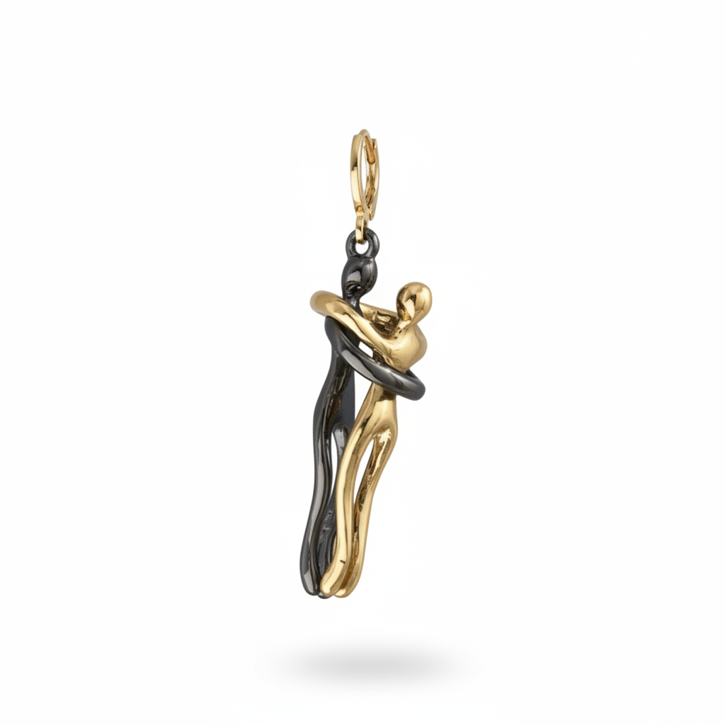 Couple Hugging Dangle Earrings