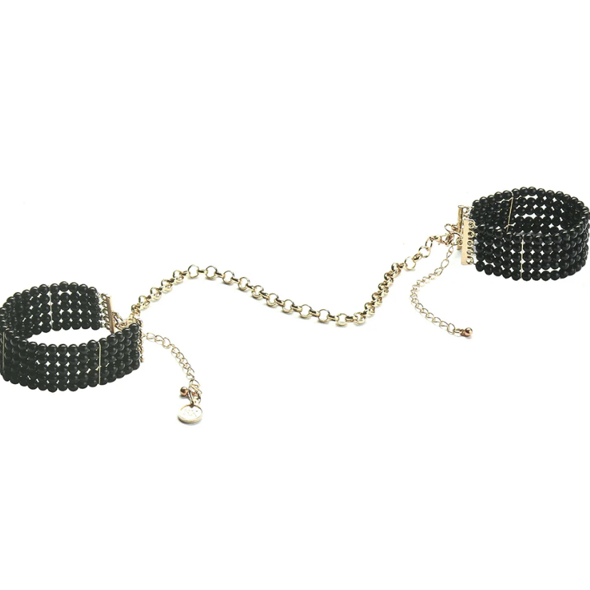 Onyx Beaded Handcuffs