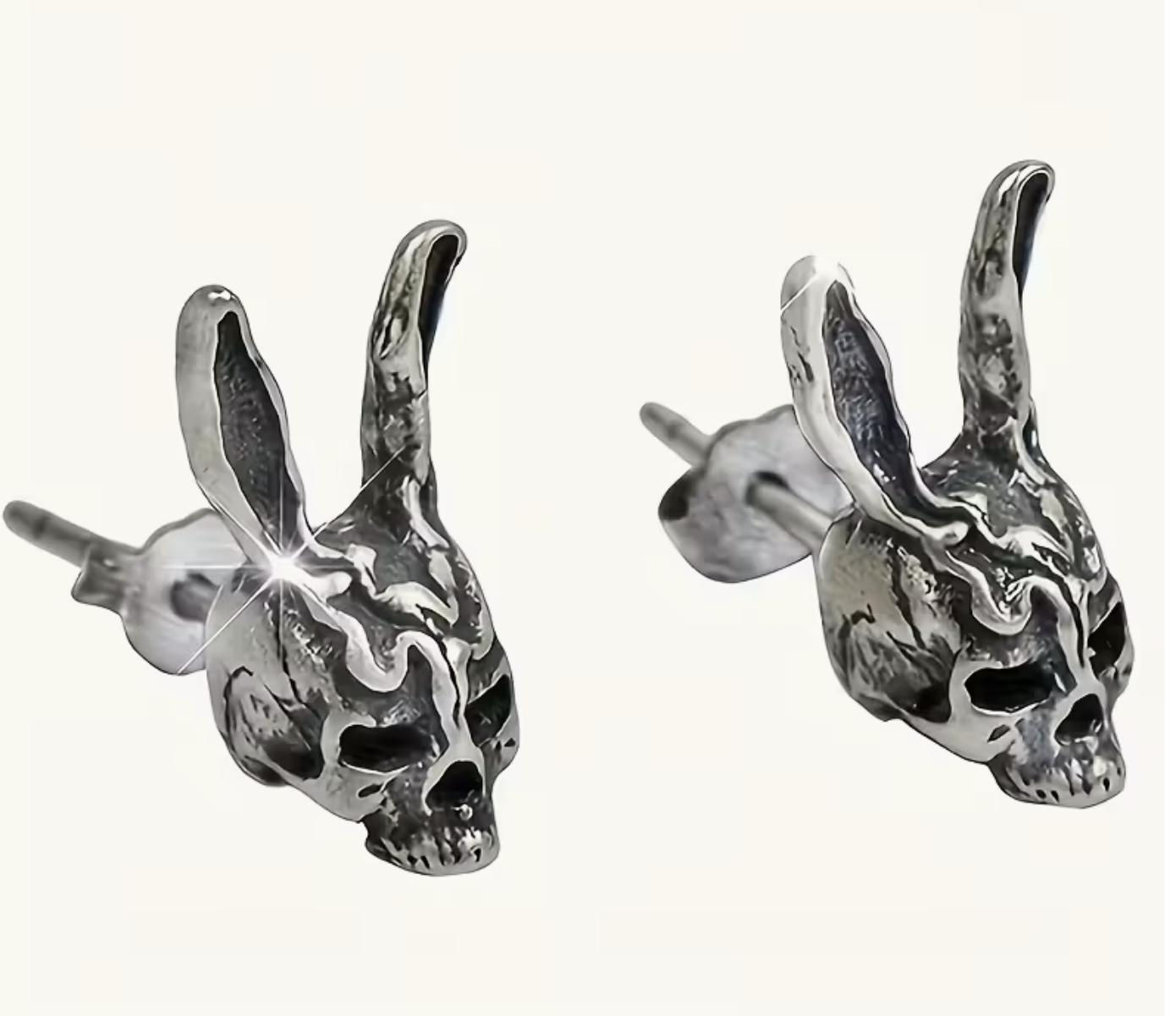 Rabbit Skull Stud Earrings