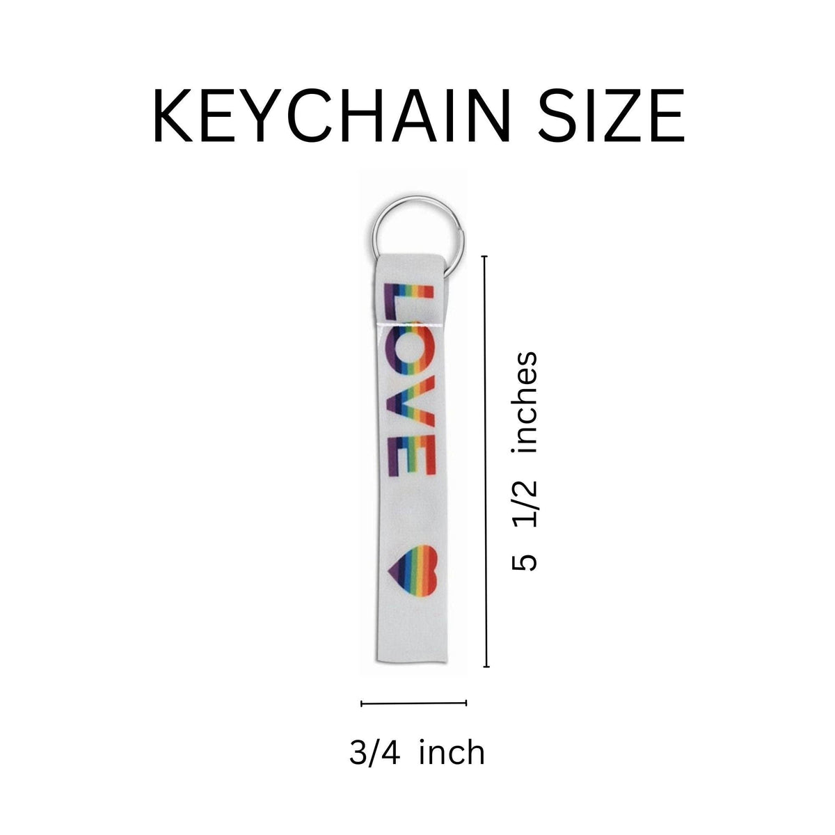 Love Is Love Lanyard Style Keychains