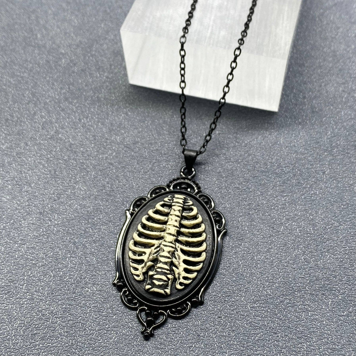 Gothic Style Pendant Black Necklace - GT: A