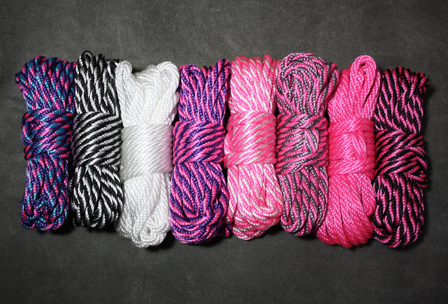 Blacklight Reactive Bondage Rope - 1/4" / 6mm  -  Custom Length - UV Reactive