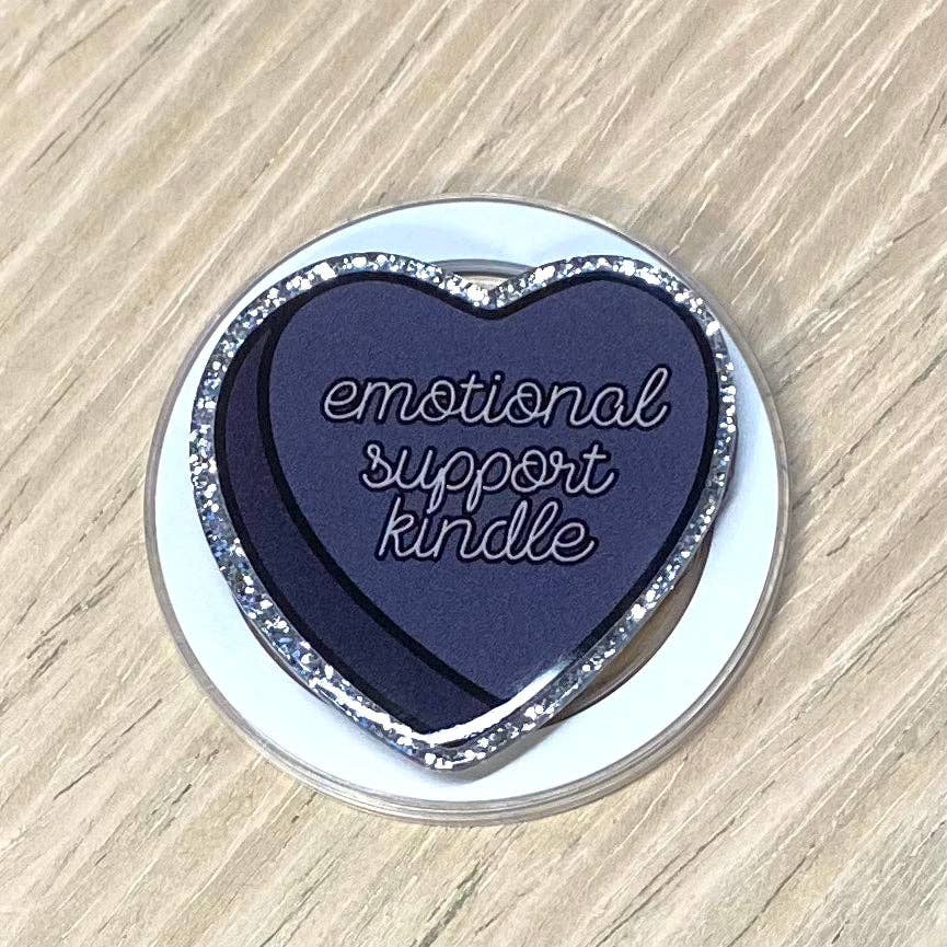 Emotional Support Kindle Adhesive/Magnetic E-Reader/Phone Grip: Magnetic
