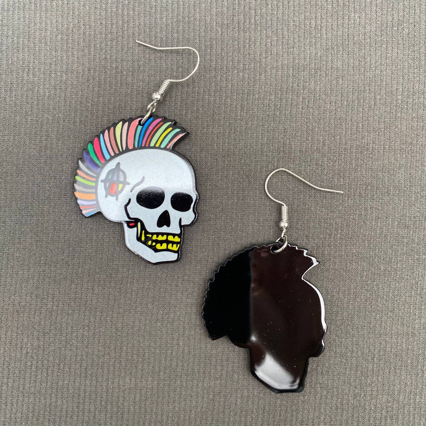 Punk Skull Dangle Earrings