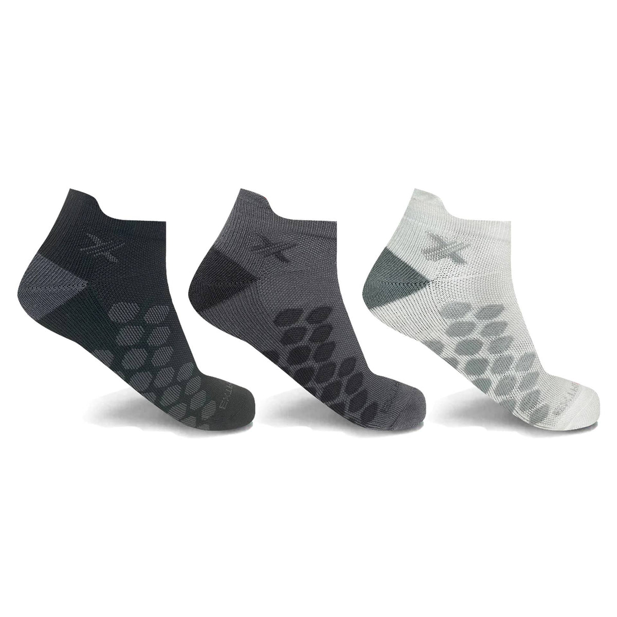 Targeted Compression Ankle Socks - 3 Pairs Packed Together: Large/XL