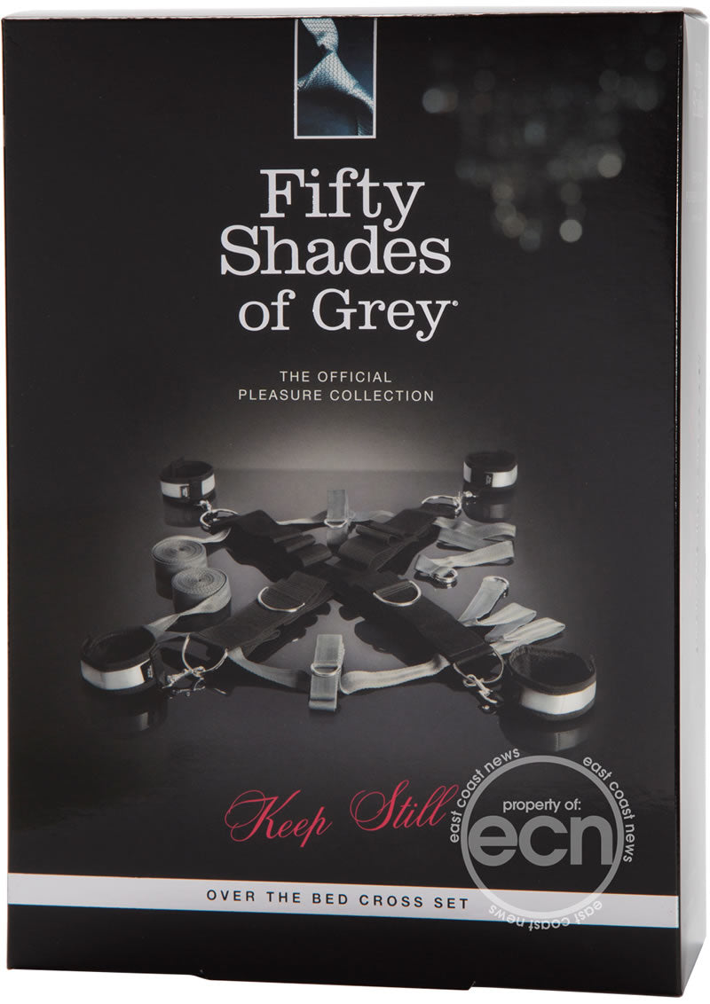 Fifty Shades of Grey Keep Still Over the Bed Cross Restraint - Silver