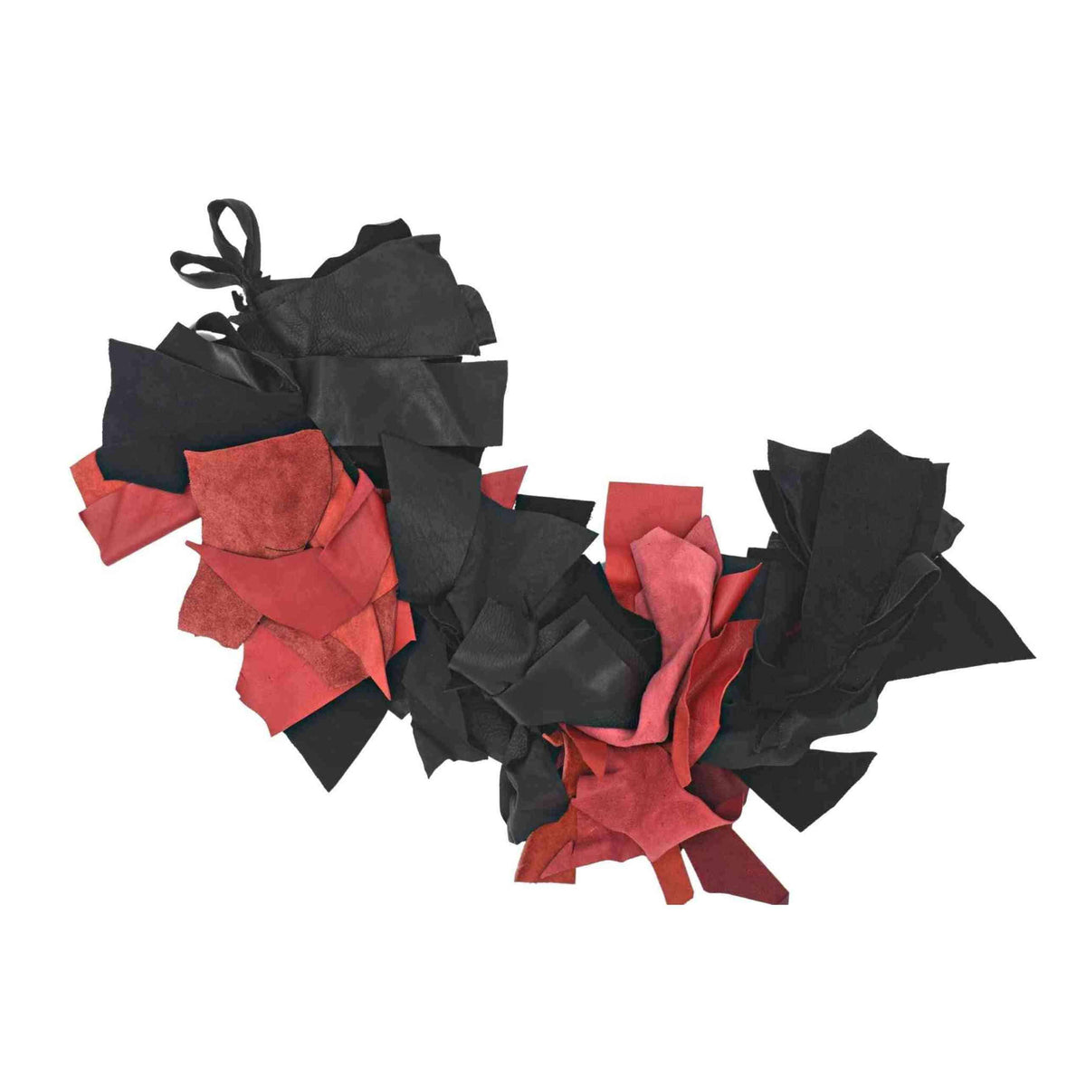 Boa Leather Flogger with Finger Loops- Multiple Colors: Black -Preorder