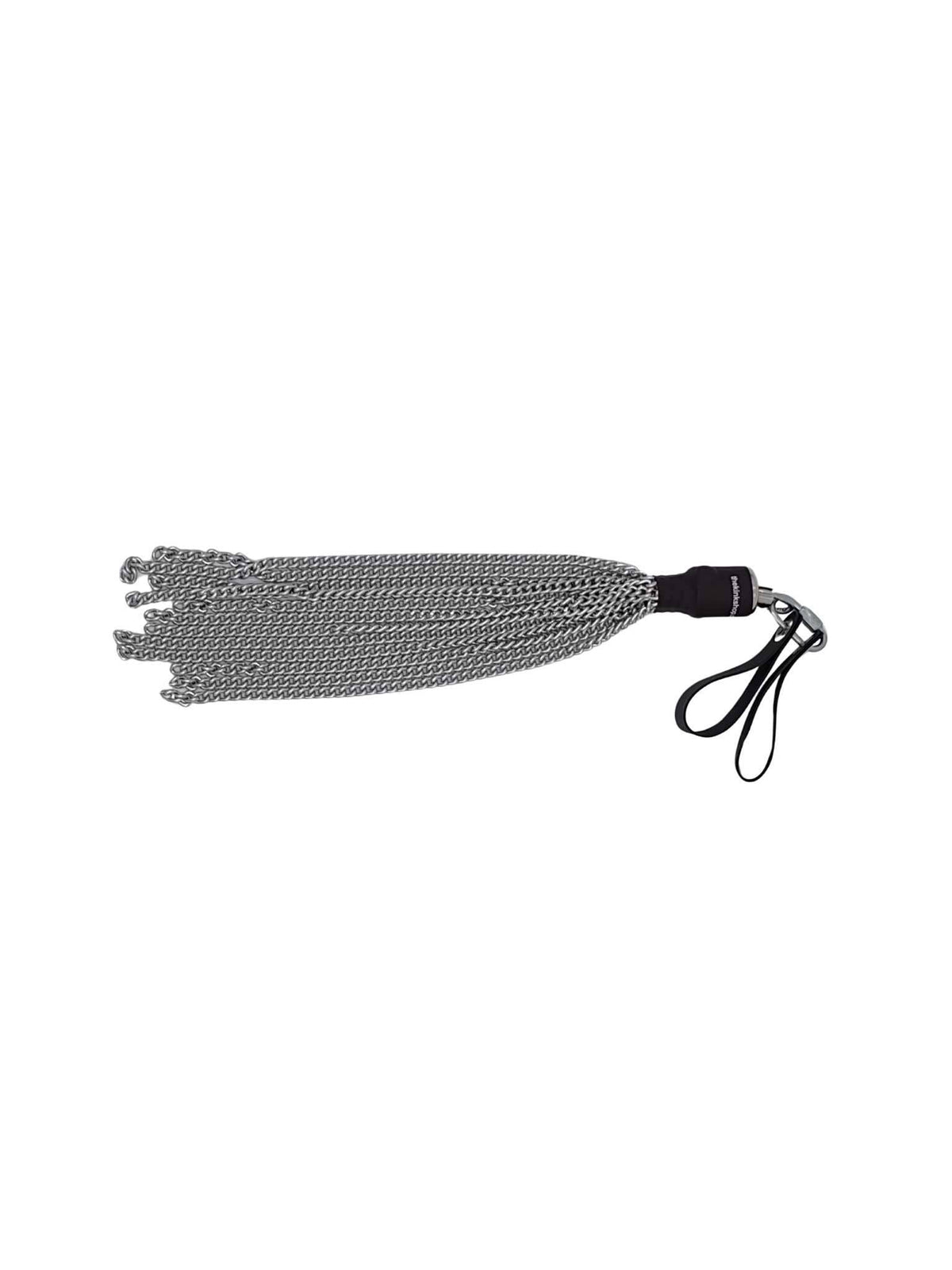 Conductive Bio-Sensory Chain Flogger, for Use W/Violet Wand: Black|Silver -Preorder