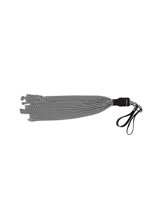 Conductive Bio-Sensory Chain Flogger, for Use W/Violet Wand: Black|Silver -Preorder