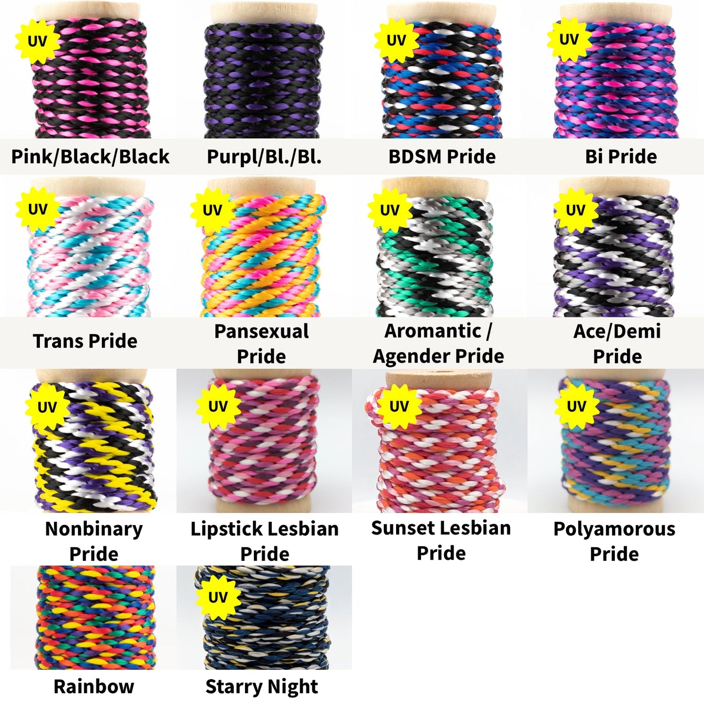 Custom Length Bondage Rope - MFP - 1/4" (~6mm) - Solid Braid