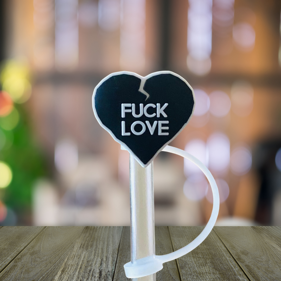 F Love Straw Topper – Smut Lovers
