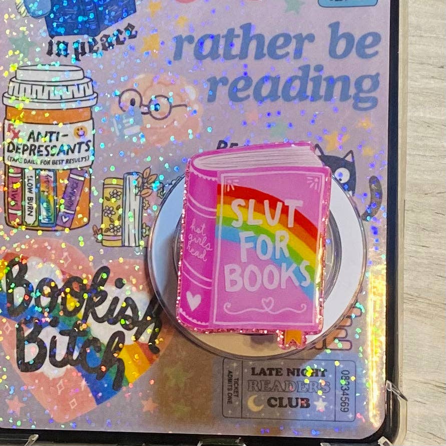 Slut For Books E-Reader, Phone Grip for all Devices - Magnetic Grip