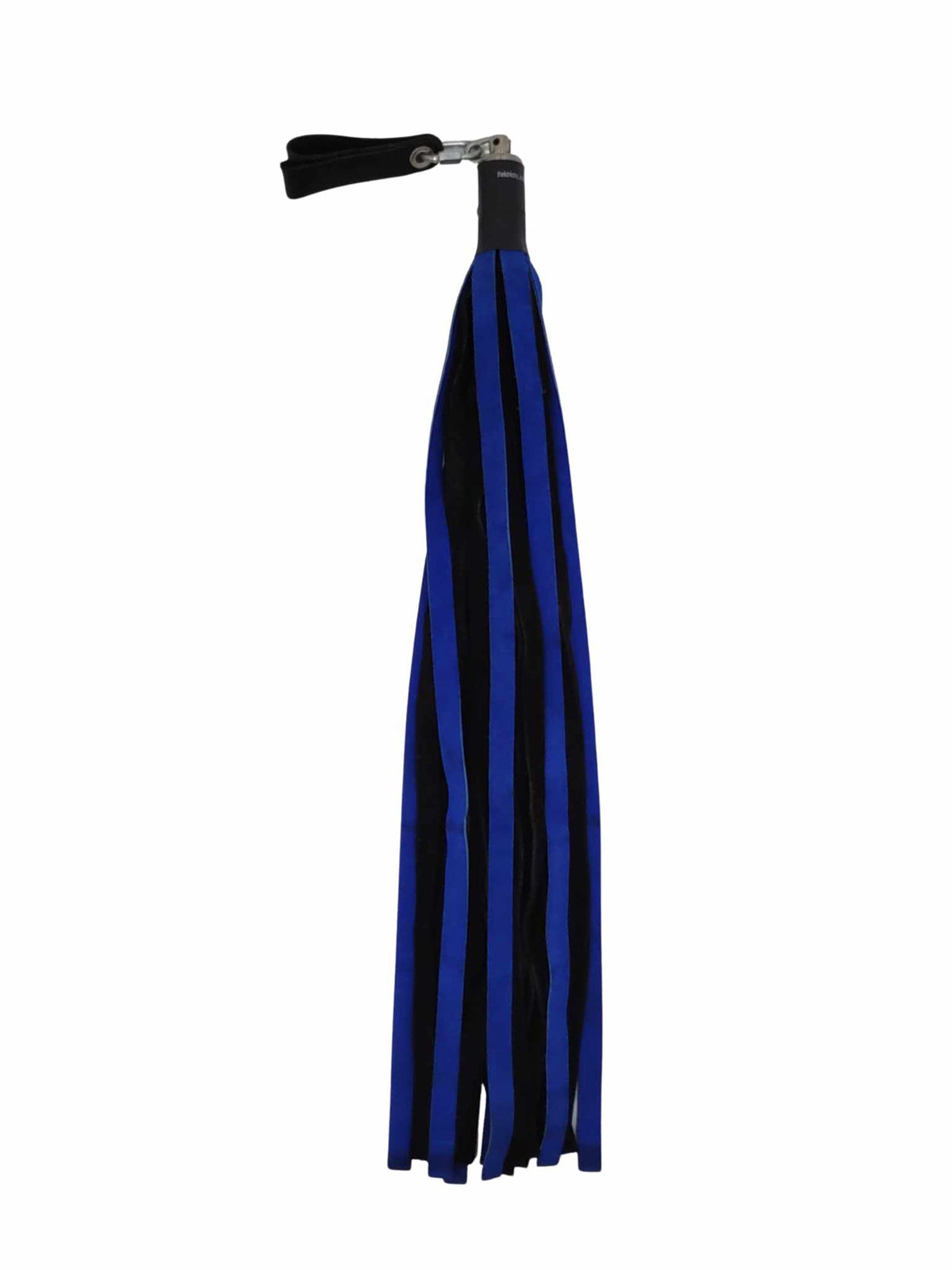 Suede Leather Floggers W/Fingerloops: Black / Wide: 1"