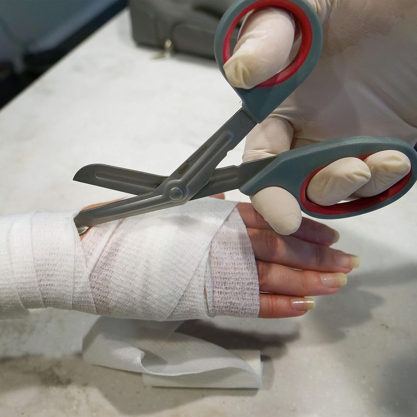 Premium Titanium Bonded Safety Scissors - EMT Shears - Safety Shears - Trauma Shears