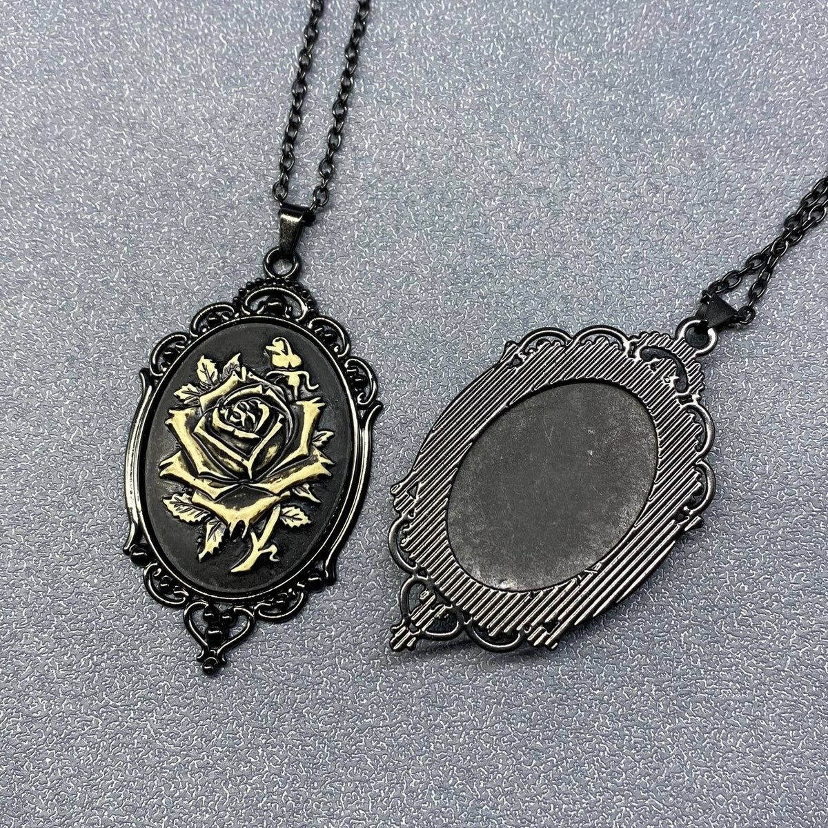 Gothic Style Pendant Black Necklace - GT: A