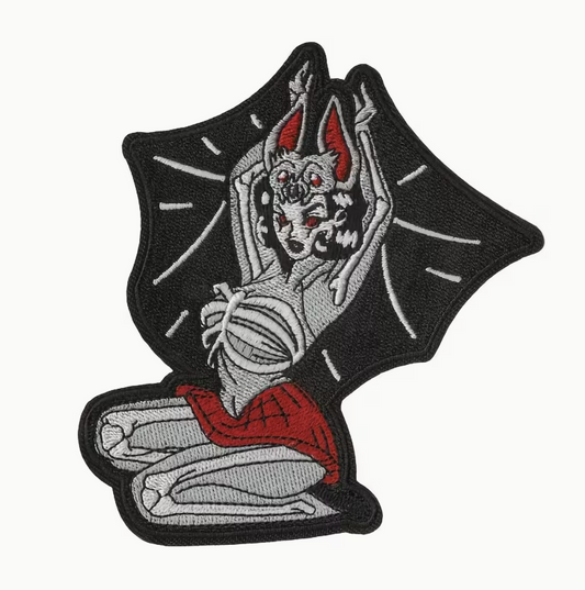 Bat Girl Embroidered Patch