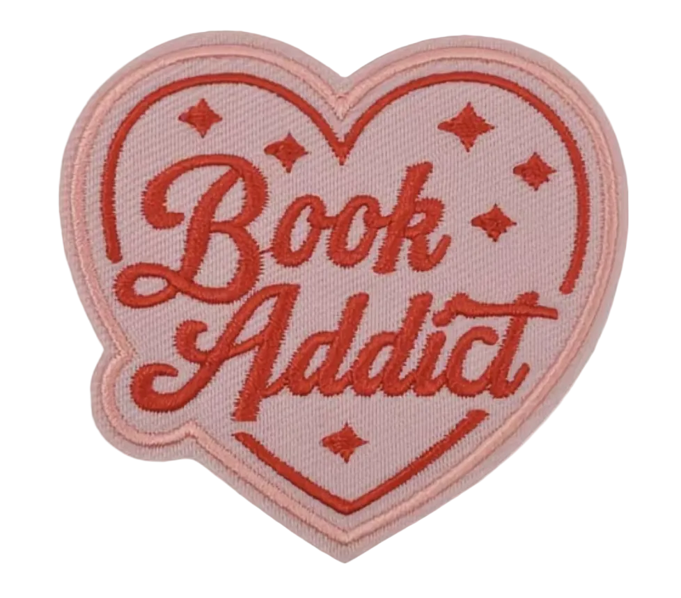 Book Addict Embroidered Patch