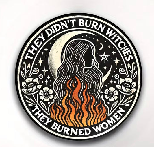They Didn't Burn Witches Button