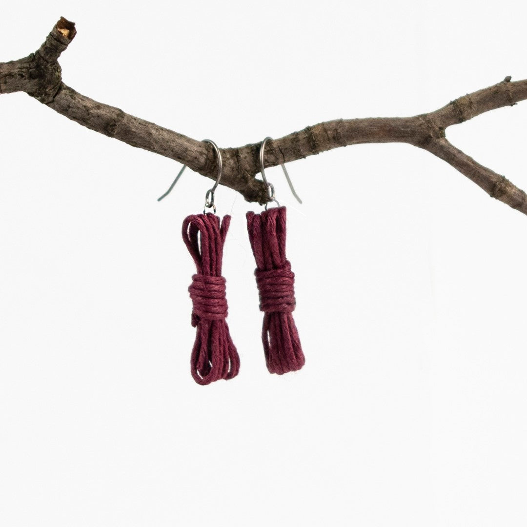 Bondage Rope Earrings - Bondage Earrings - BDSM Earrings - Kink Earrings