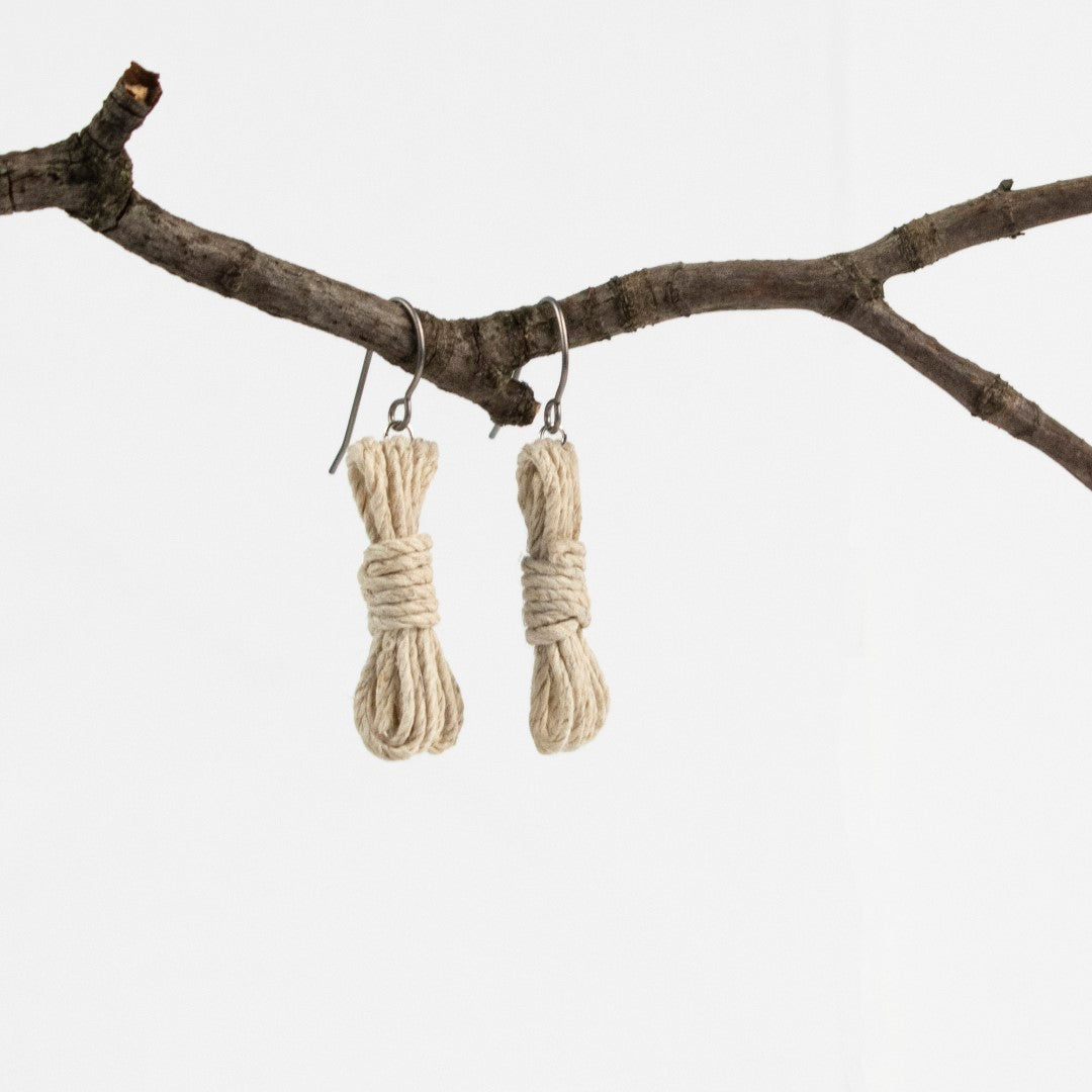 Bondage Rope Earrings - Bondage Earrings - BDSM Earrings - Kink Earrings