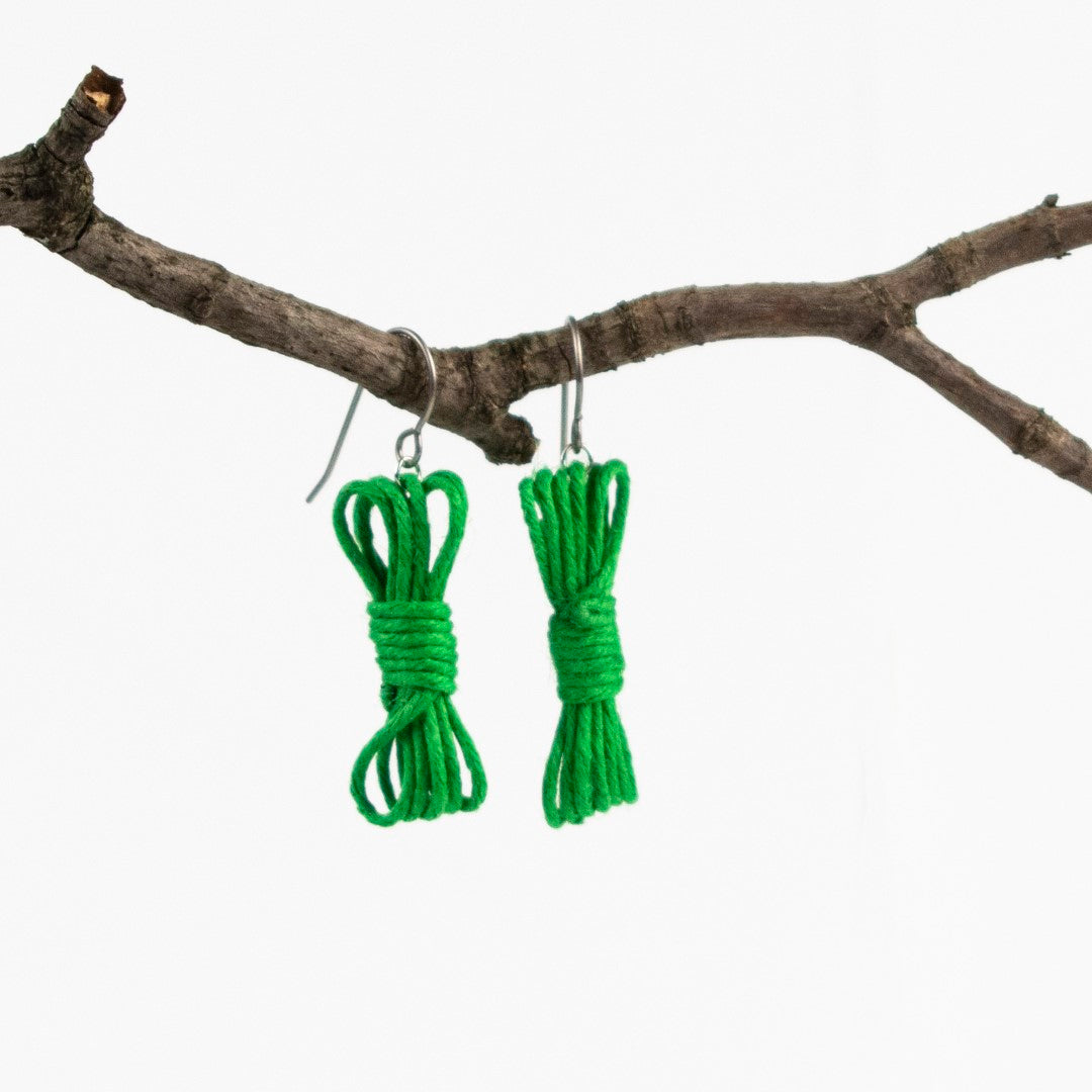 Bondage Rope Earrings - Bondage Earrings - BDSM Earrings - Kink Earrings