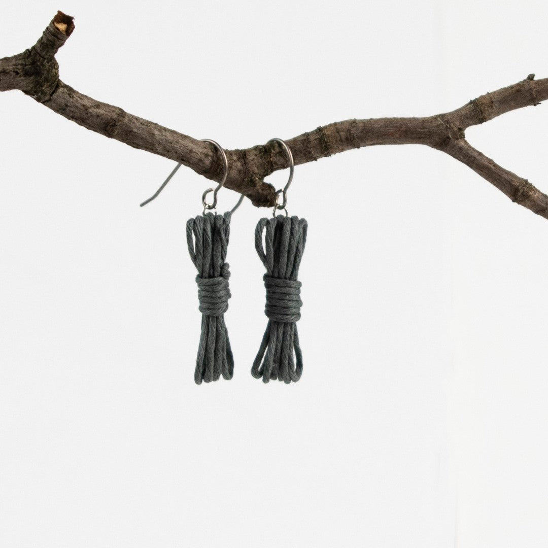 Bondage Rope Earrings - Bondage Earrings - BDSM Earrings - Kink Earrings