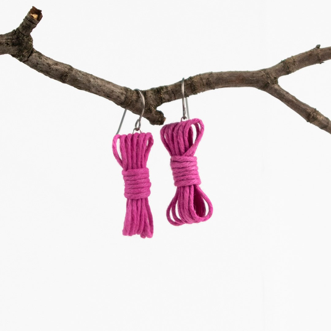Bondage Rope Earrings - Bondage Earrings - BDSM Earrings - Kink Earrings