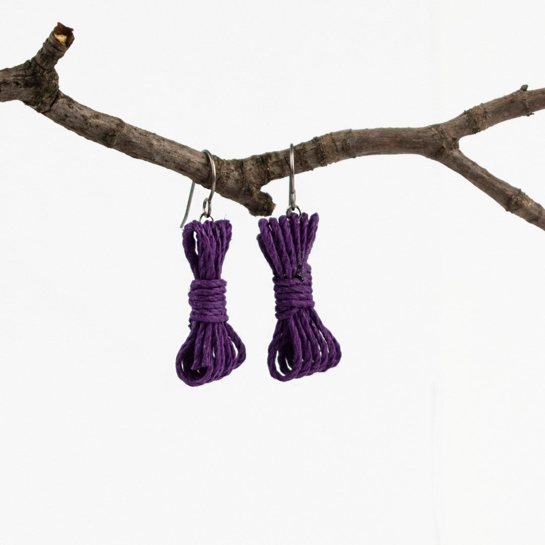 Bondage Rope Earrings - Bondage Earrings - BDSM Earrings - Kink Earrings