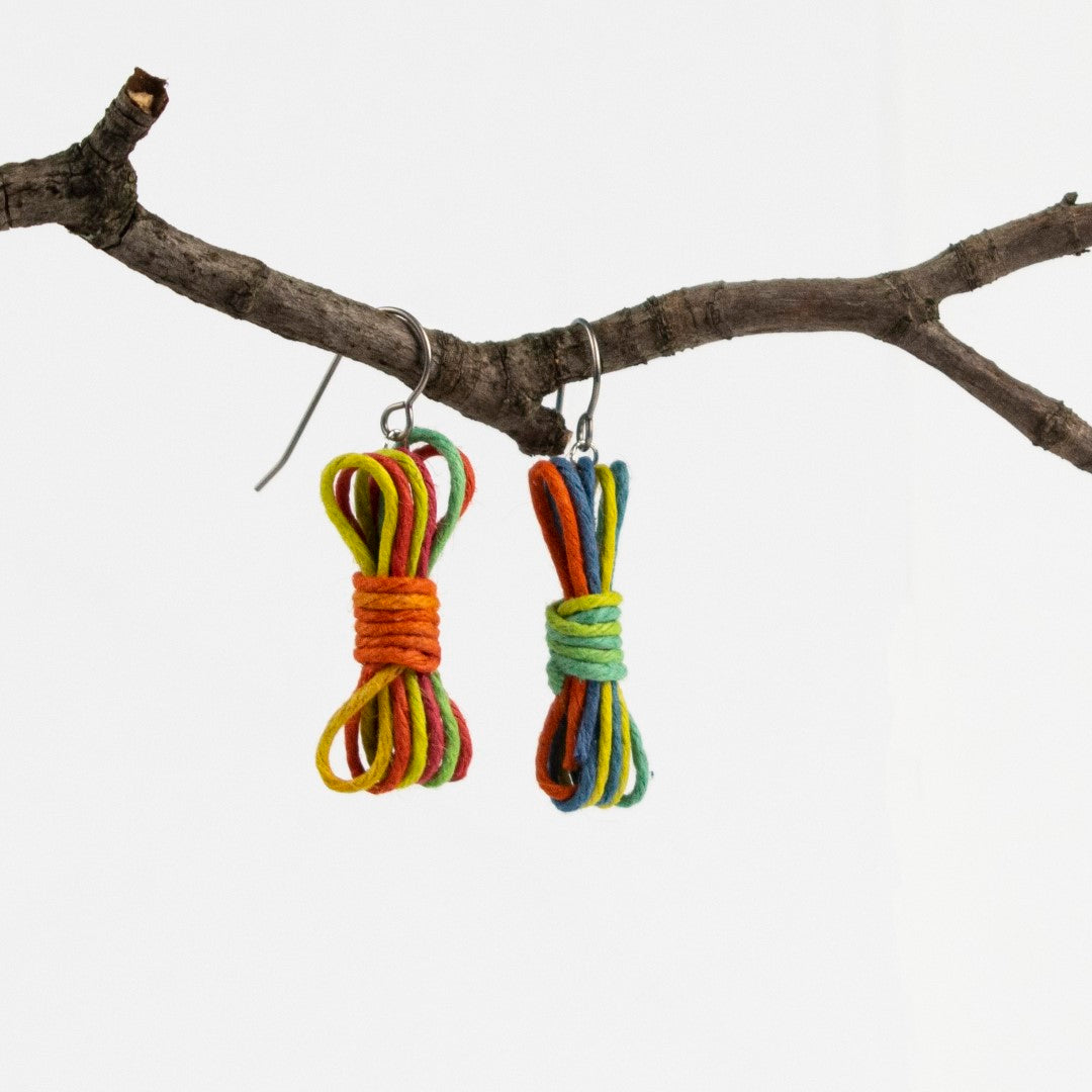 Bondage Rope Earrings - Bondage Earrings - BDSM Earrings - Kink Earrings