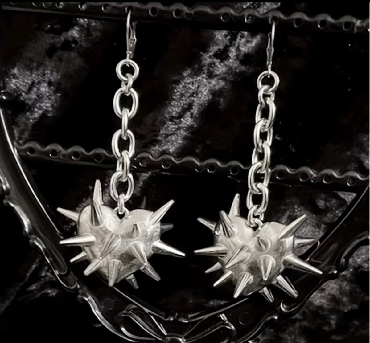Heart Spike Earrings